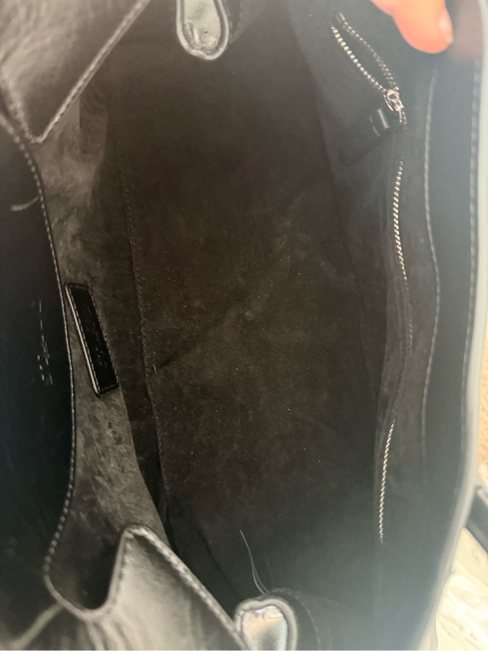 NWT Staud Maude Black Leather Shoulder Bag with Top Handles - Picture 8 of 10